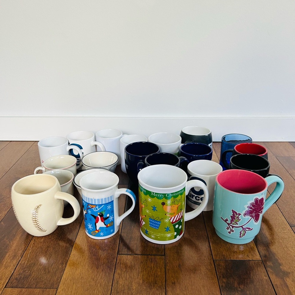 Assorted Ceramic Mug Set - Multicolor